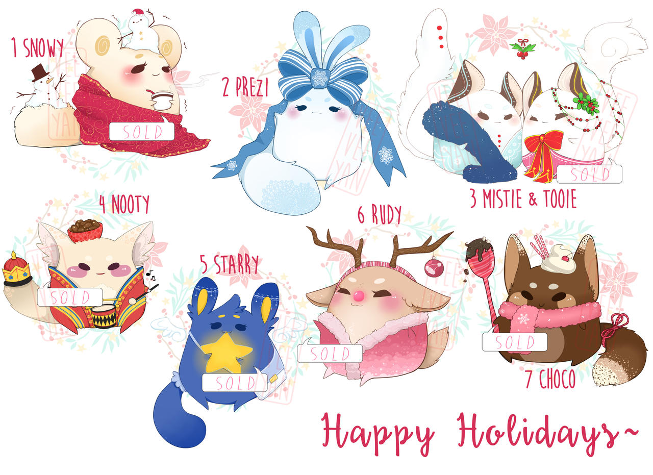 [CLOSED] Plopin 001 - Holiday Batch Adoptables