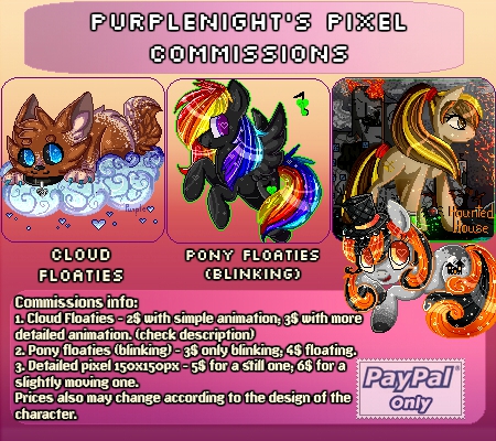 Pixel Commissions Info 2015