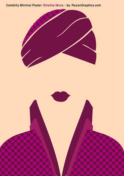 Celebrity Minimal Poster: Shiekha Moza - by: Razan