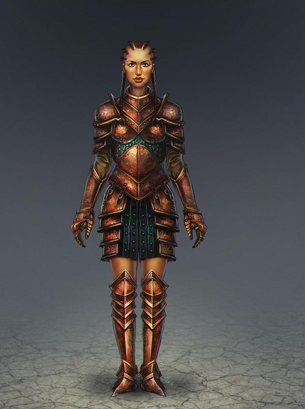 Female warrior by telnia on DeviantArt