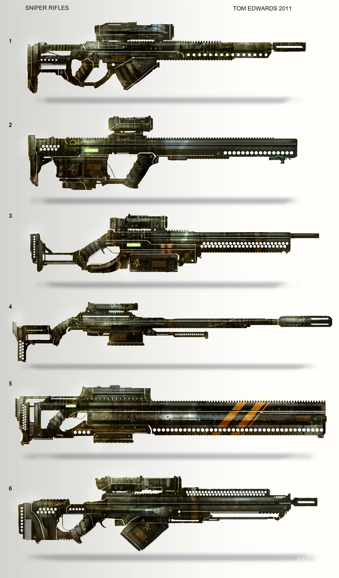 Sniper Rifles by TomEdwardsConcepts on DeviantArt