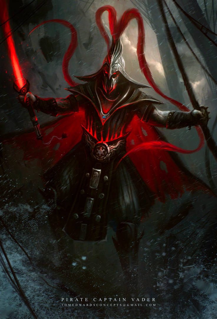 Pirate Lord Vader by TomEdwardsConcepts