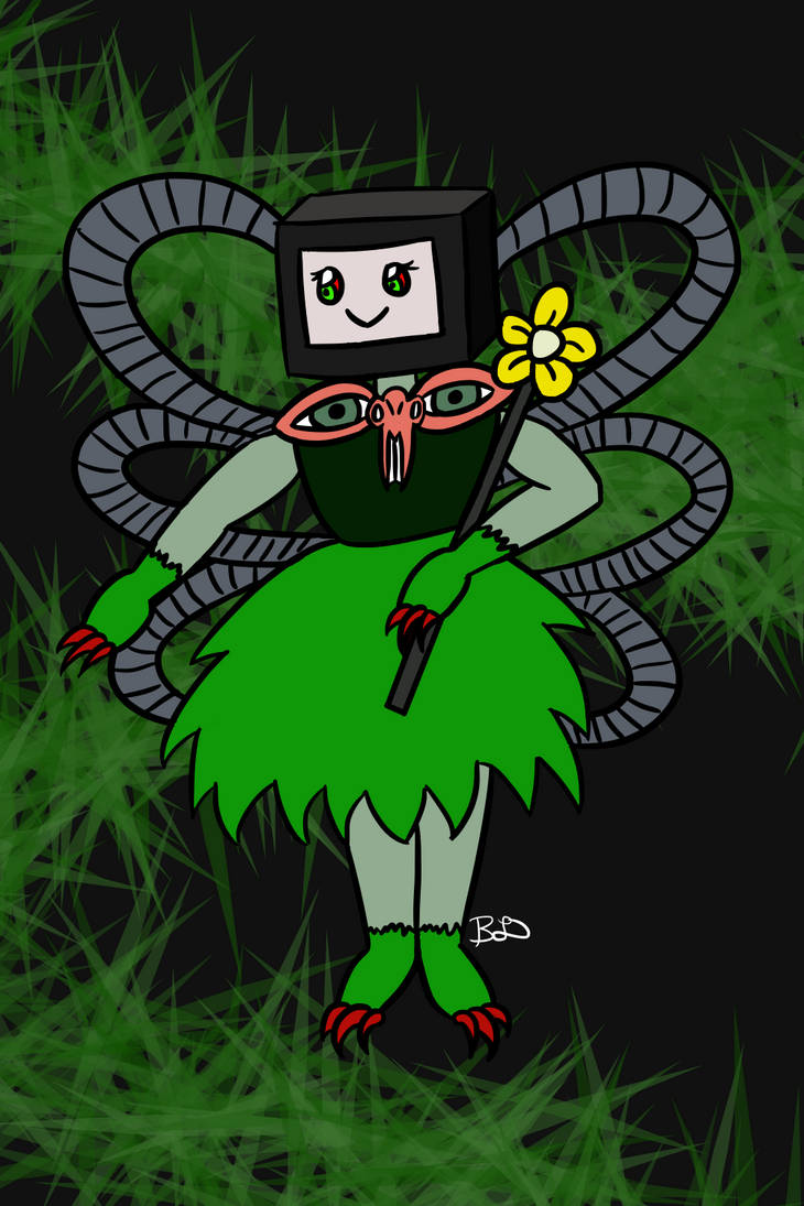 Omega Flowey and Prefectheart, basically, Flowey animeized as School Girl.  : r/Undertale