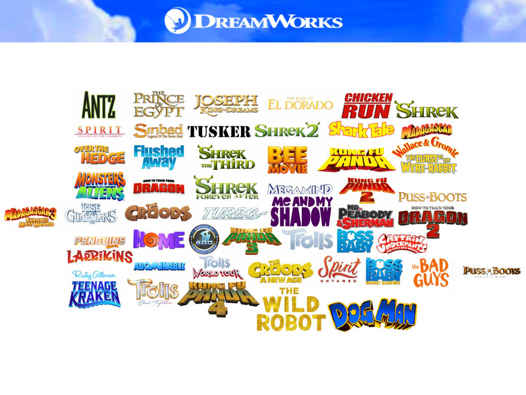 My AU DreamWorks Animation Studios Catalog by meghan12345 on DeviantArt