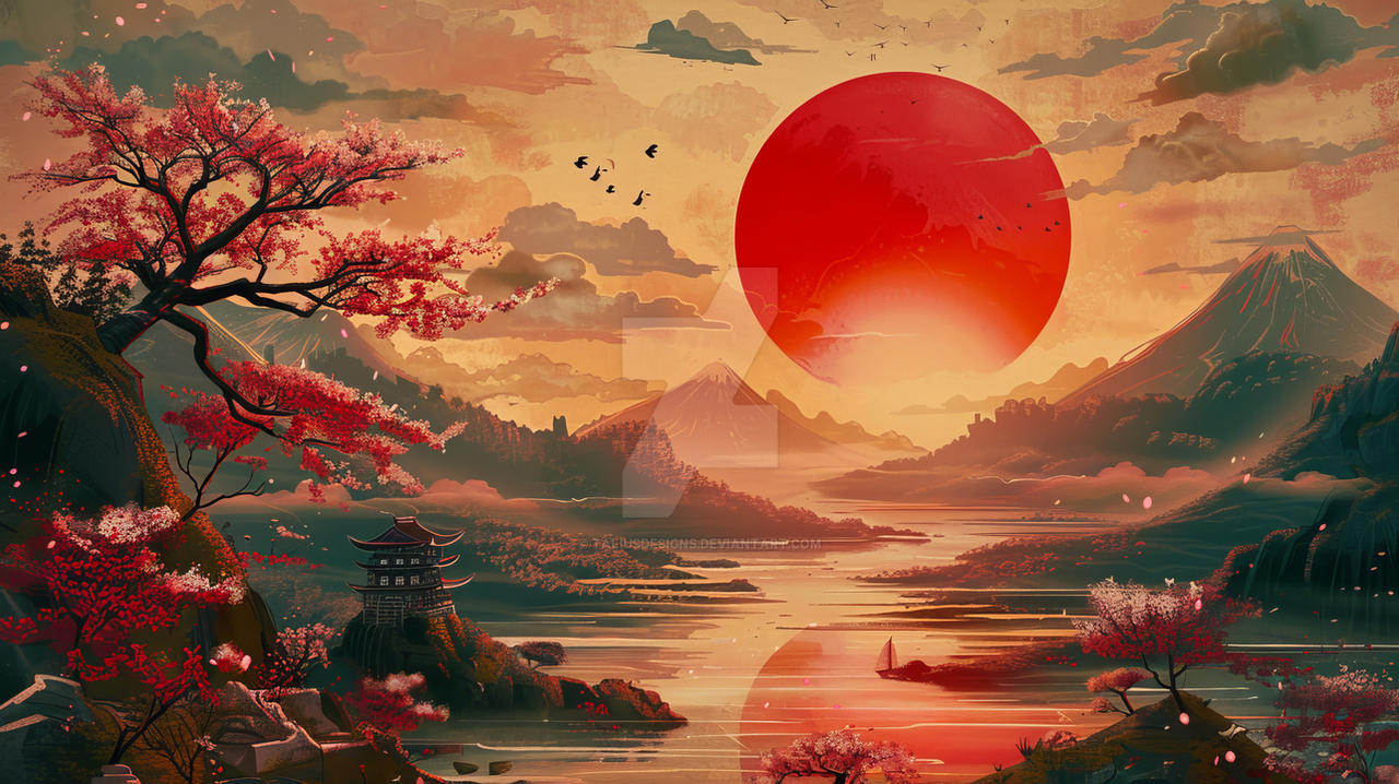 Red Sun Over the Land