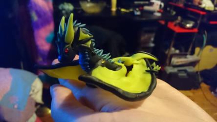 Polymer clay dragon 