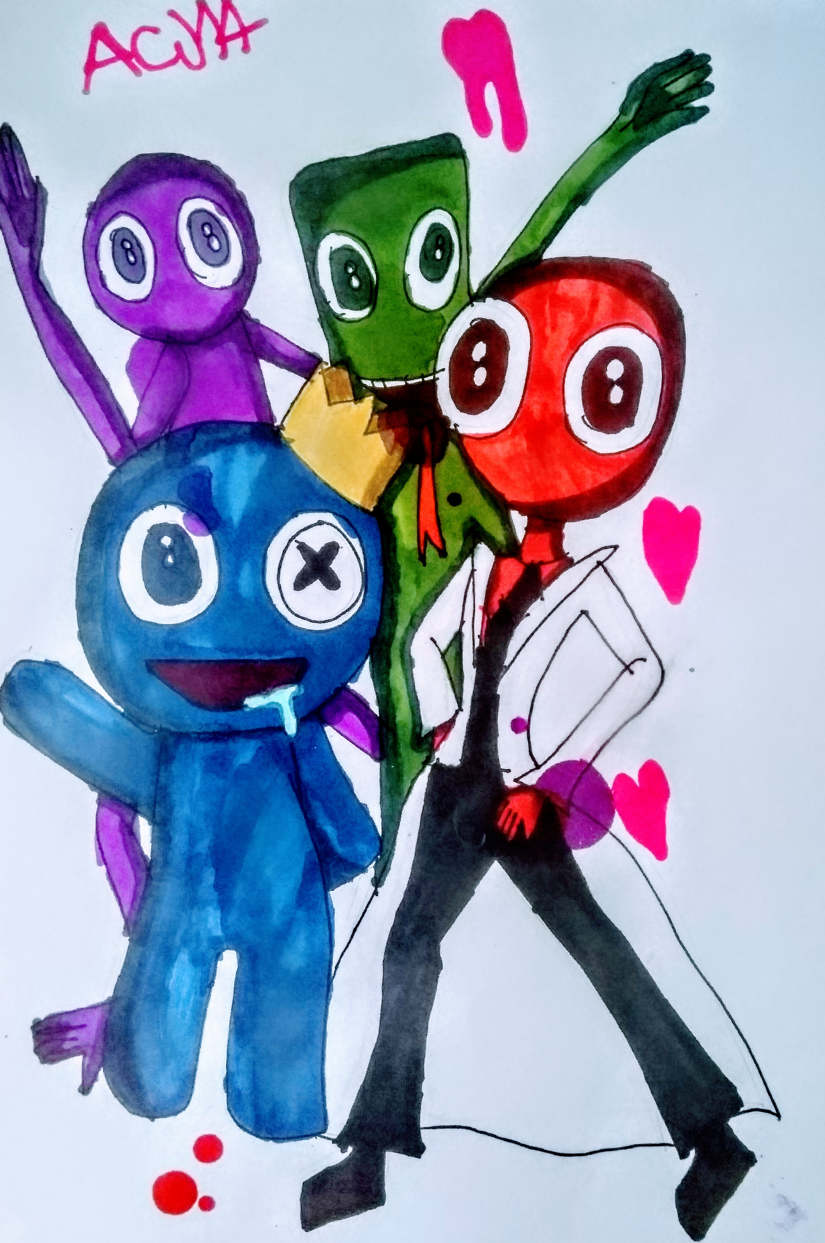 Rainbow friends fanart by nikkimoniquecute on DeviantArt