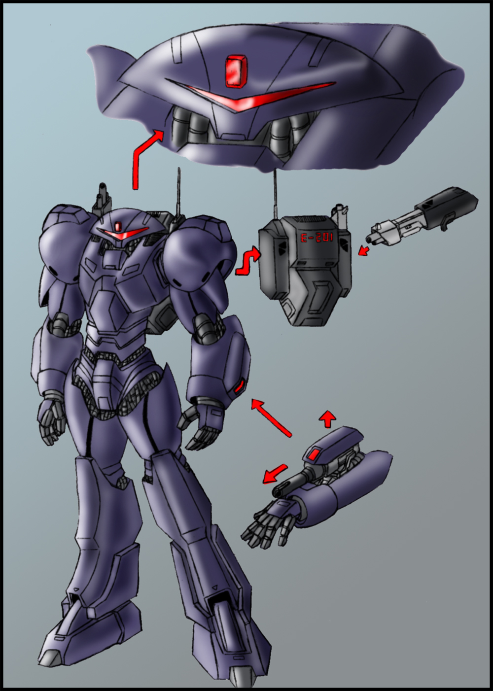 Swatbot Sonic SATAM: swatbot redesign by zeiram0034 on DeviantArt