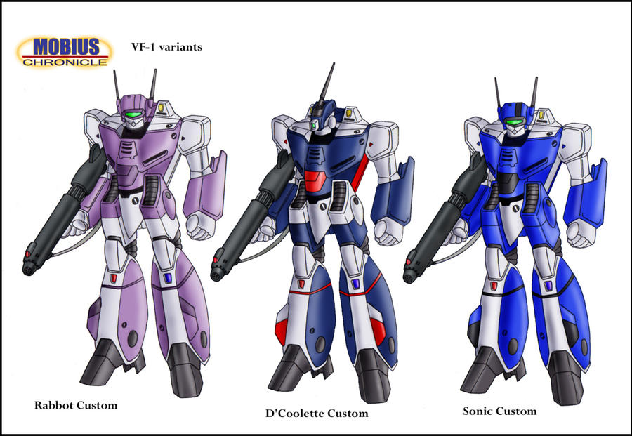 Mobius Chronicle:VF-1 variants by zeiram0034 on DeviantArt