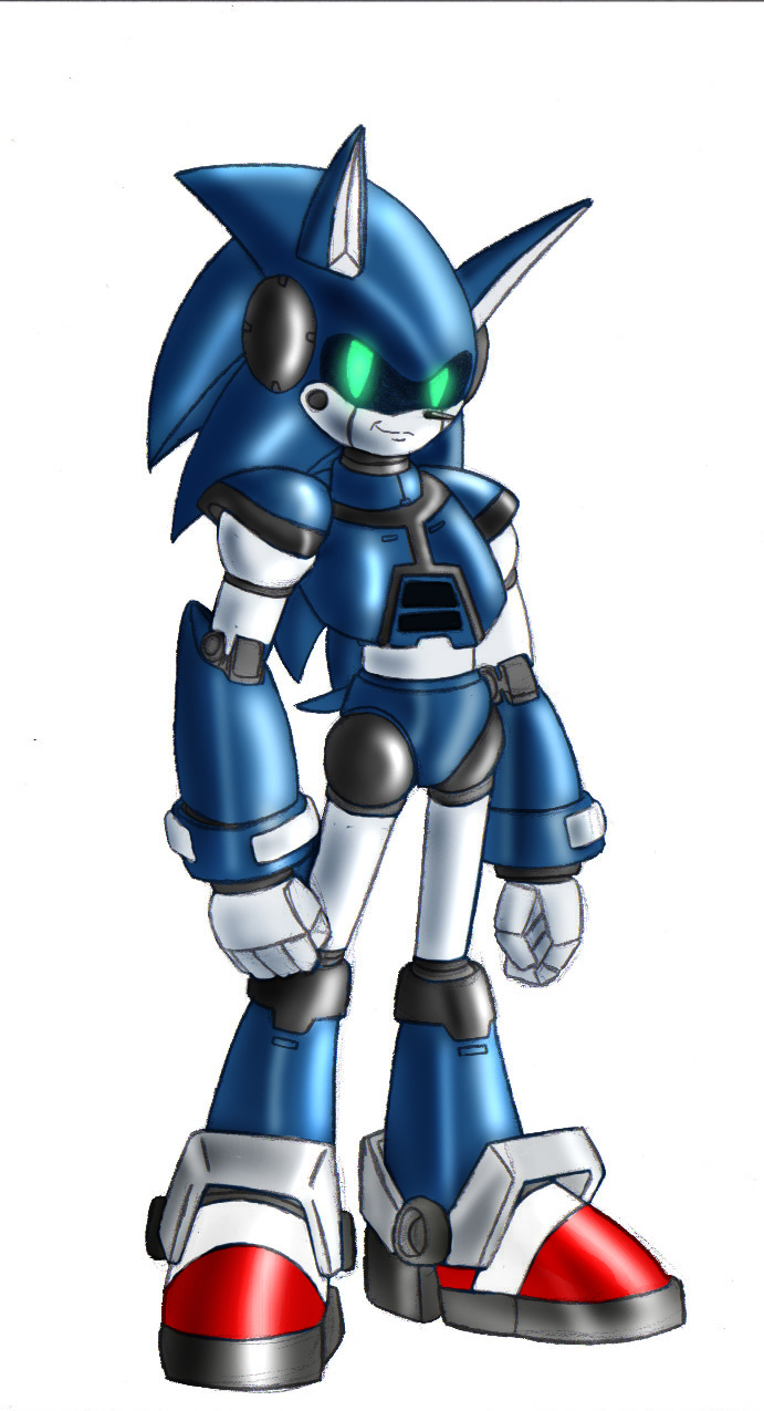 Mecha Sonic  Character design, Sonic, Sonic art
