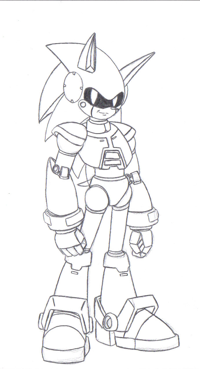 Metal Sonic Sketch by @LazerPotaters Twitter : r/SonicTheHedgehog