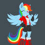 MLP anthropomorphic design: Rainbow Dash