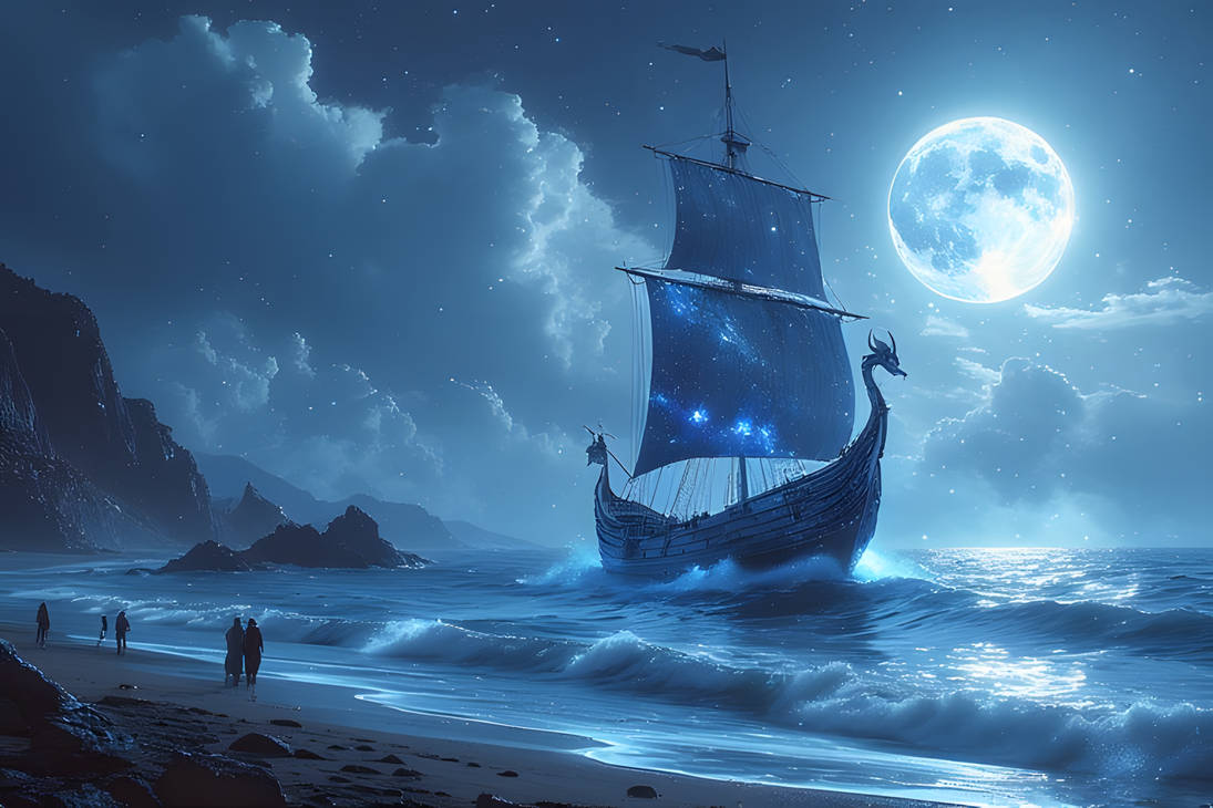 Sea Instruments Fantasy Fantasy sea ship by Omven on DeviantArt
