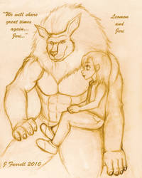 Leomon and Jeri-Digimon Tamers