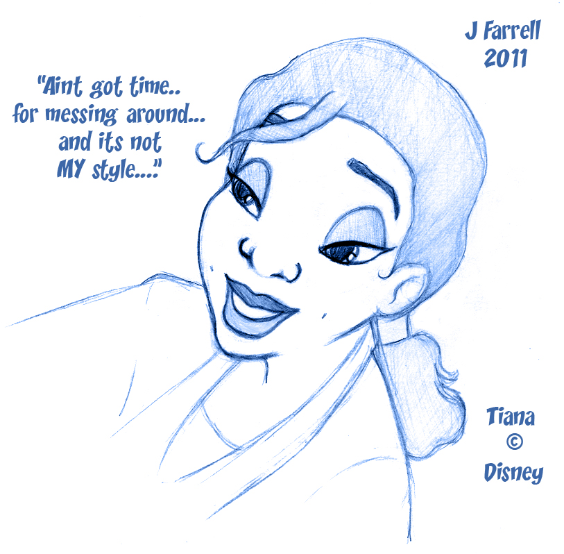 Disney-Tiana Sketch