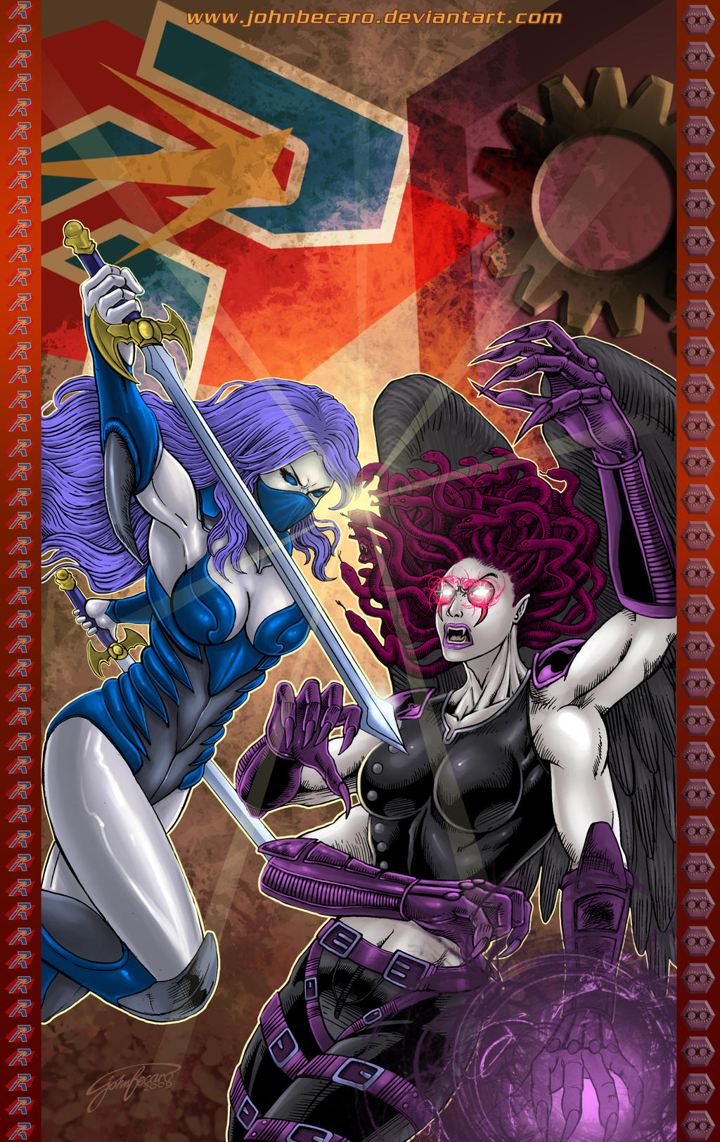 Commission:Fencer Vs Kali by johnbecaro