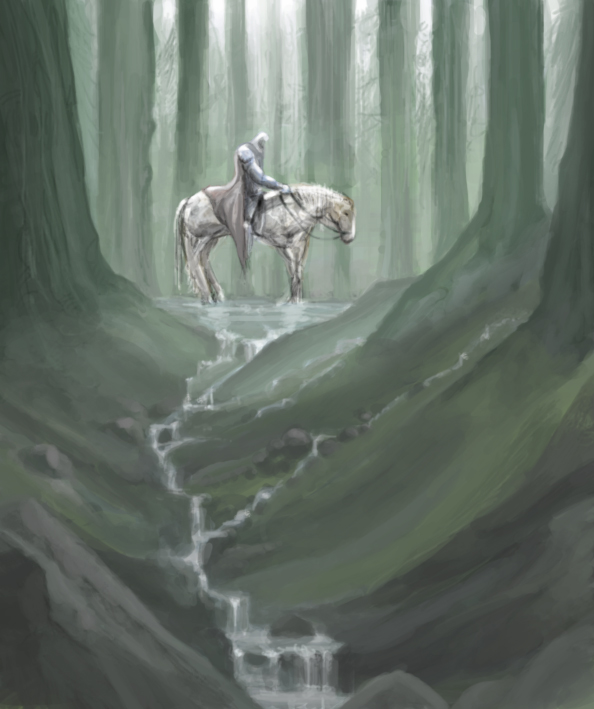 a knight in the forrest