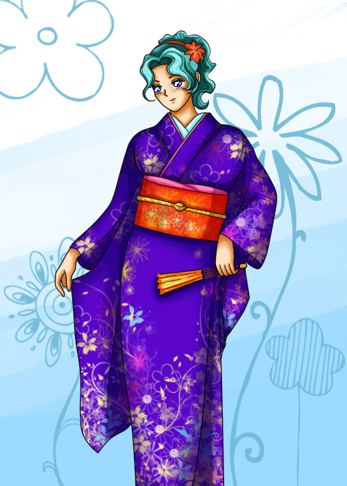 Michiru in kimono