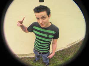 Me with a fish eyes