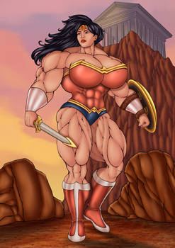 Muscular Wonder Woman