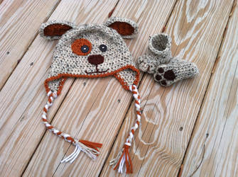Doggie Hat and Paw Bootie Set by The-CC