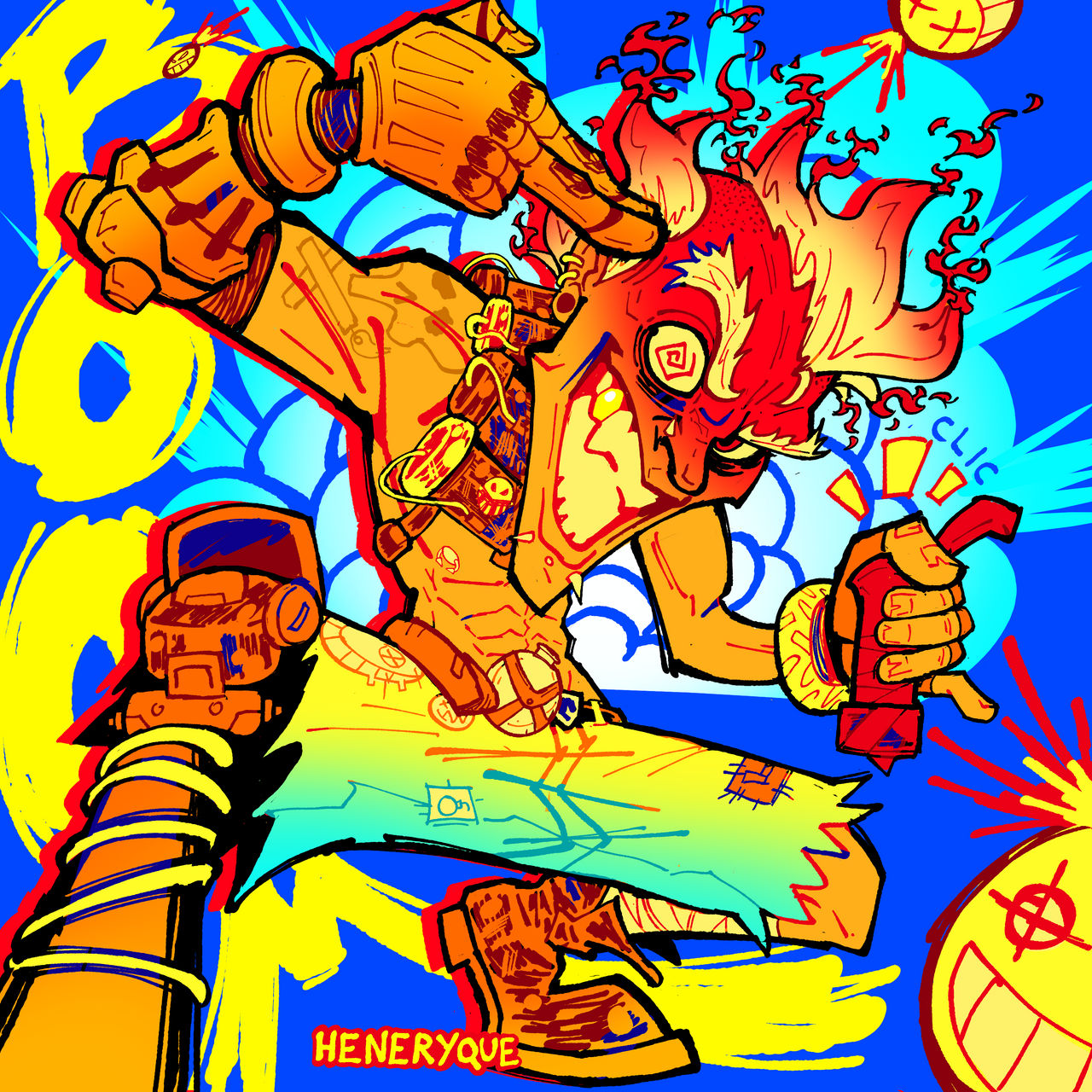Junkrat Lettering Junkrat Overwatch Fanart by Heneryque-Draw on DeviantArt