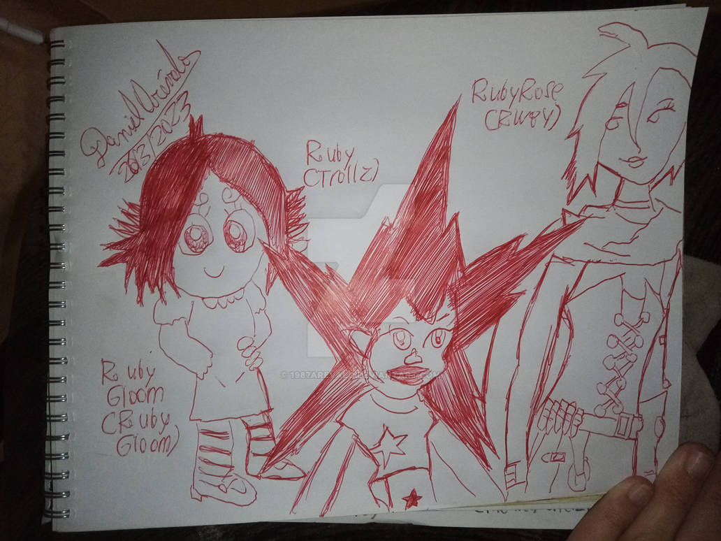Ruby Gloom,Ruby de Trollz y Ruby Rose by 1987arevalo on DeviantArt