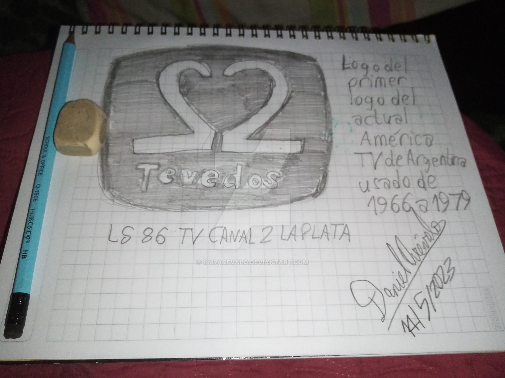 Primer logo de America TV Argentina (19661979) by 1987arevalo on