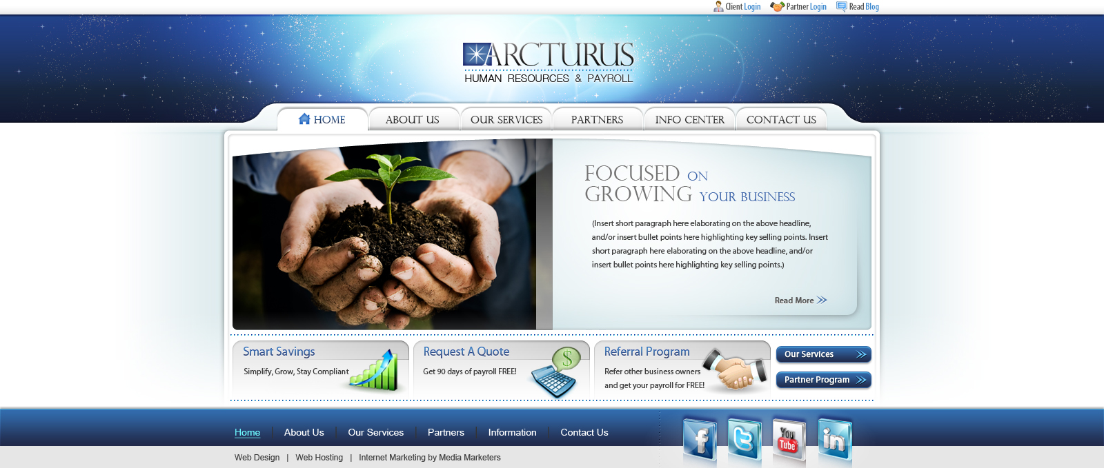 Arcturus website design v.3