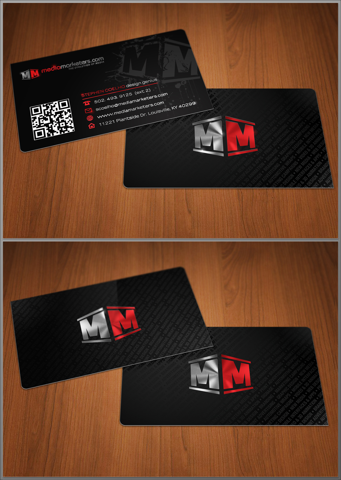 Media Marketers business cards by Stephen-Coelho