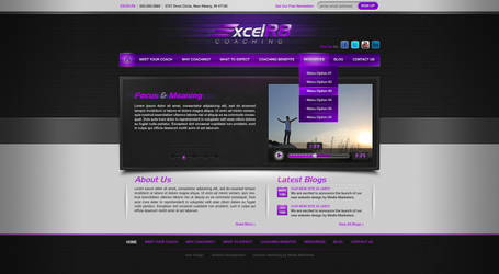 ExcelR8 website design by Stephen-Coelho