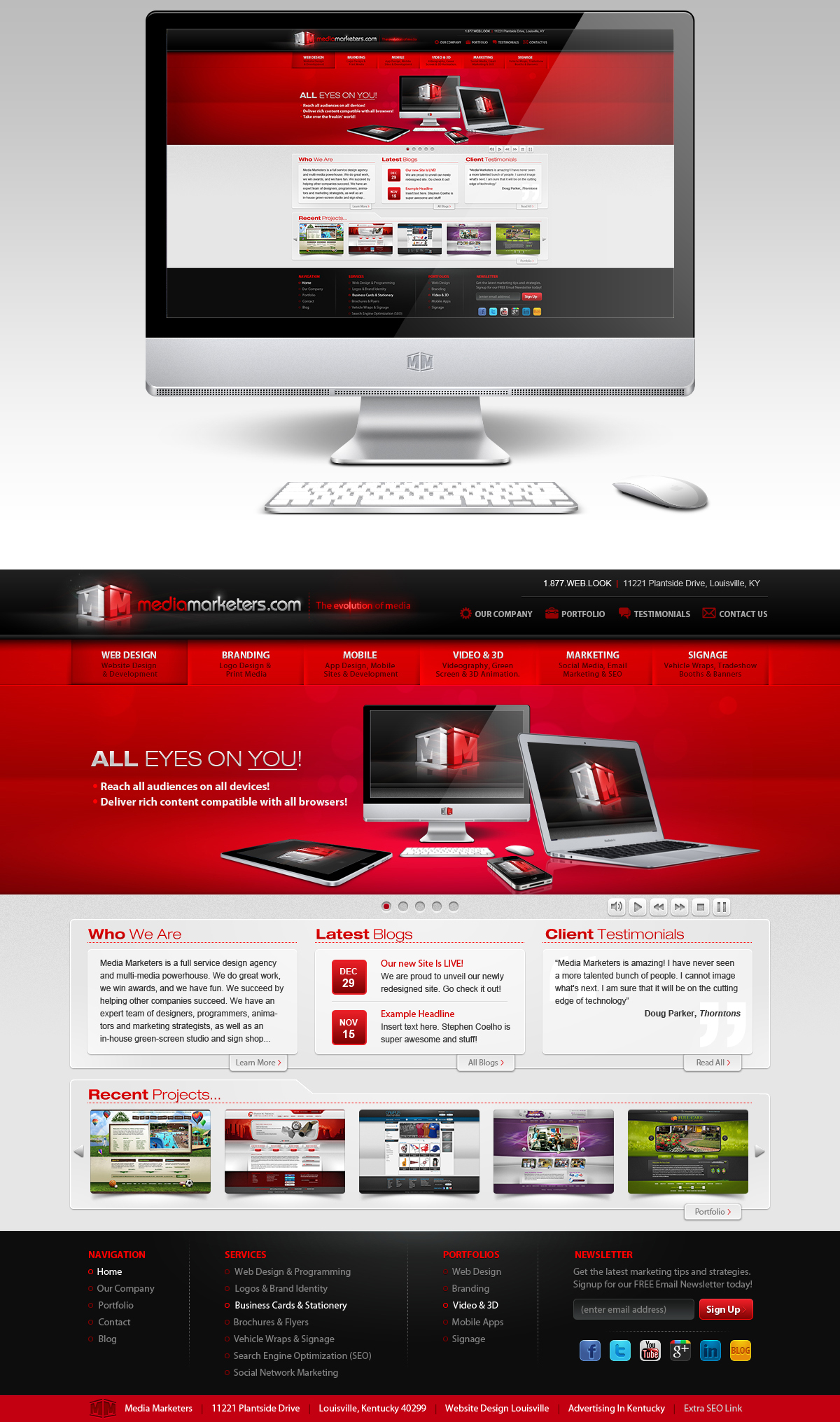 Media Marketers website redesign