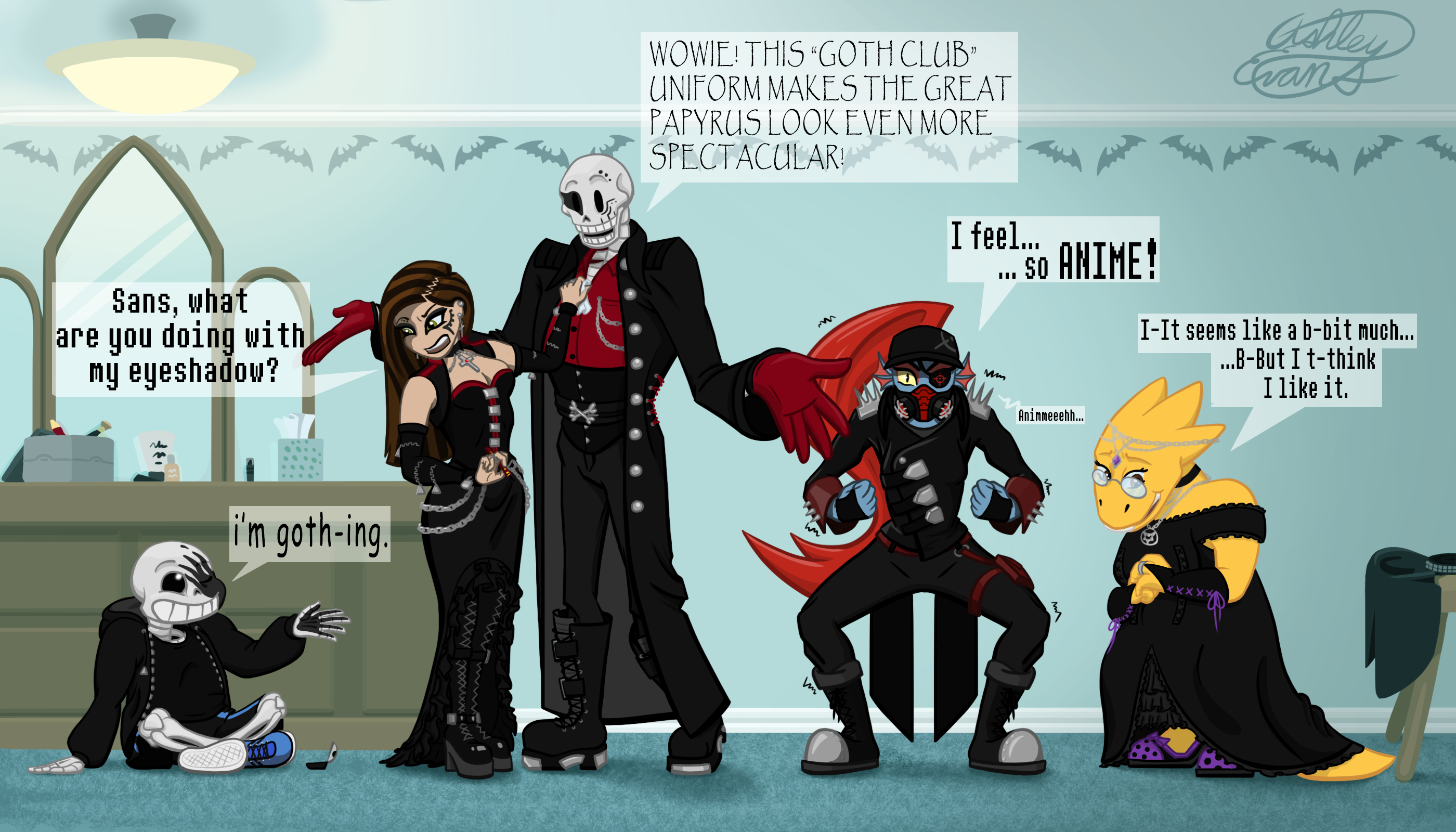 Undertale: Going to the Goth Club