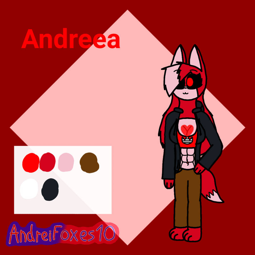 Deviantart Andre Fox Andreea's Ref. (Main character) by AndreiFoxes10 on DeviantArt