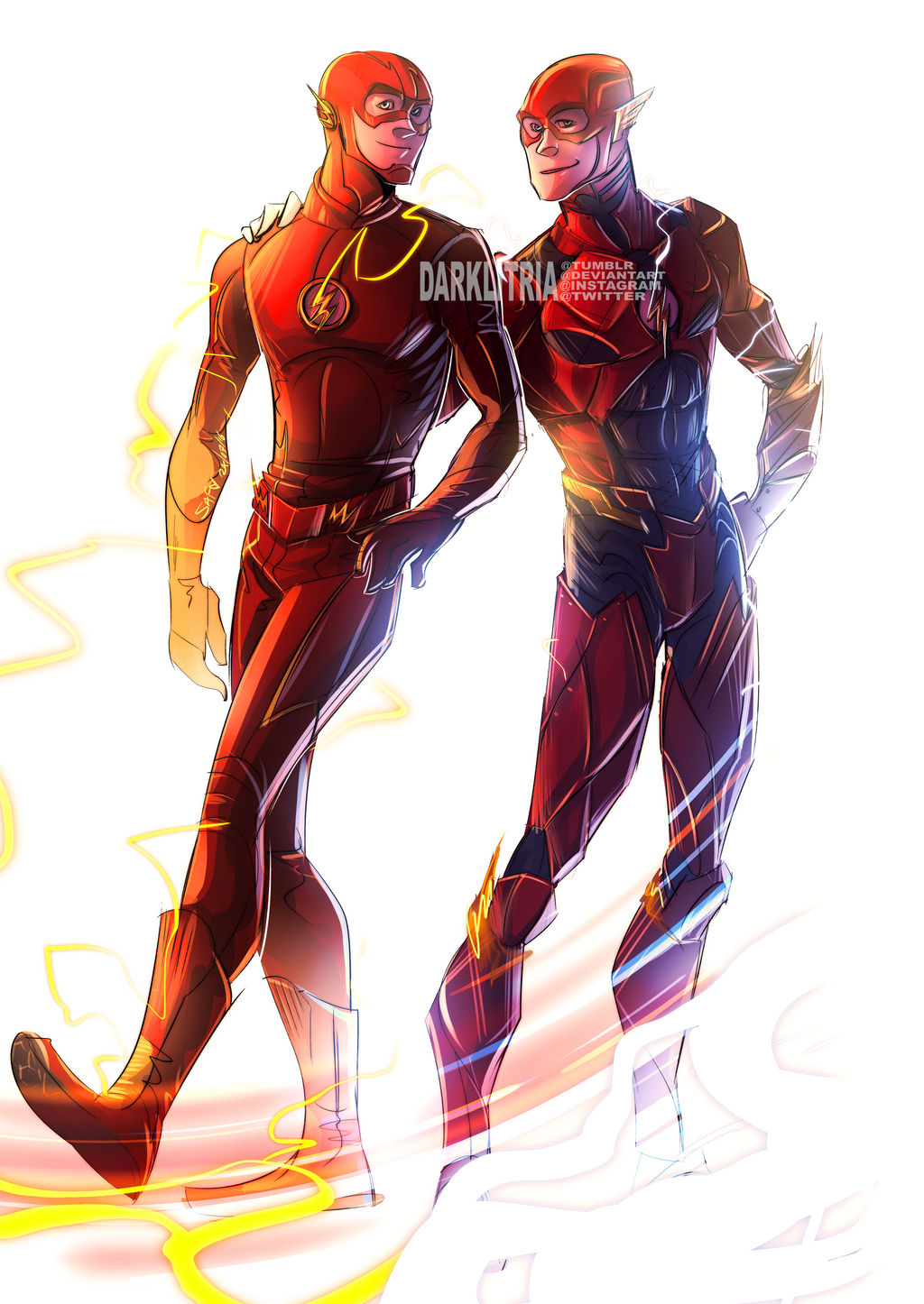 Ezra and Grant as the Flash