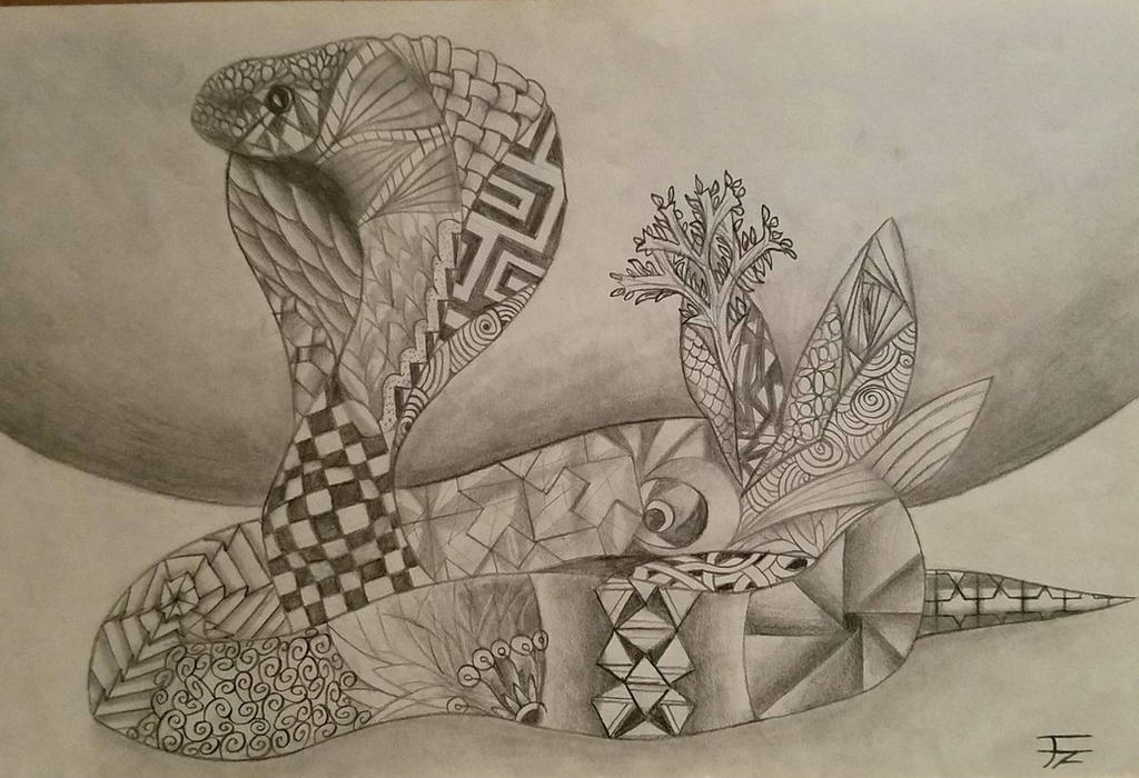 Zentangle Cobra