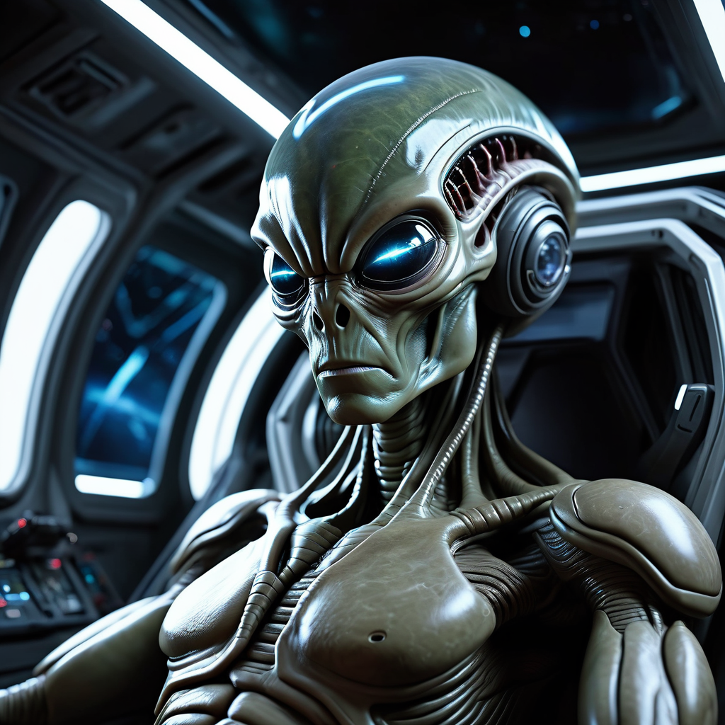 Alien Pilot by Dralles on DeviantArt