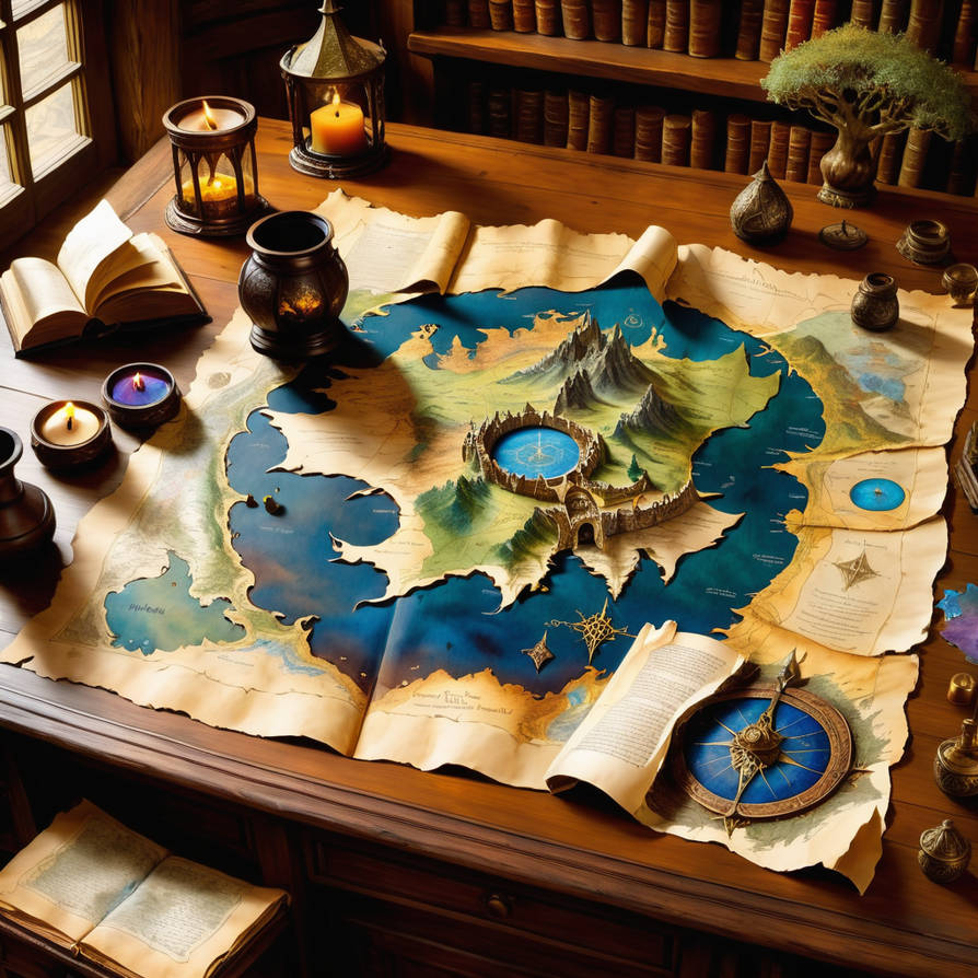 a magical map by Dralles on DeviantArt