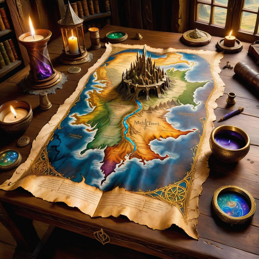 a magical map by Dralles on DeviantArt