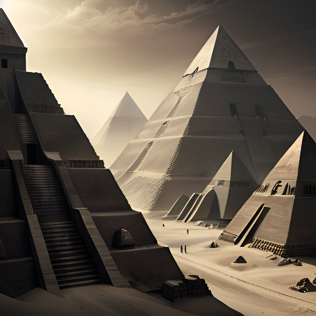 Pyramids Style Design a landscape of Pyramids, style by Giger by Dralles on DeviantArt