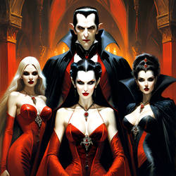 Count Dracula and his unholy concubines