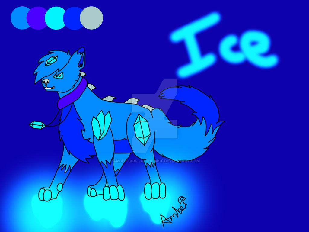 Elemental Wolf: Ice *GIFT TO KIAMEH* by Amber-Soul-Alchemist on DeviantArt