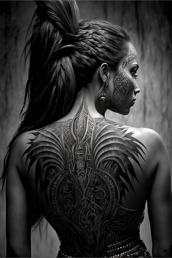 girl with tribal tattoo by Daysleeper1001 on DeviantArt