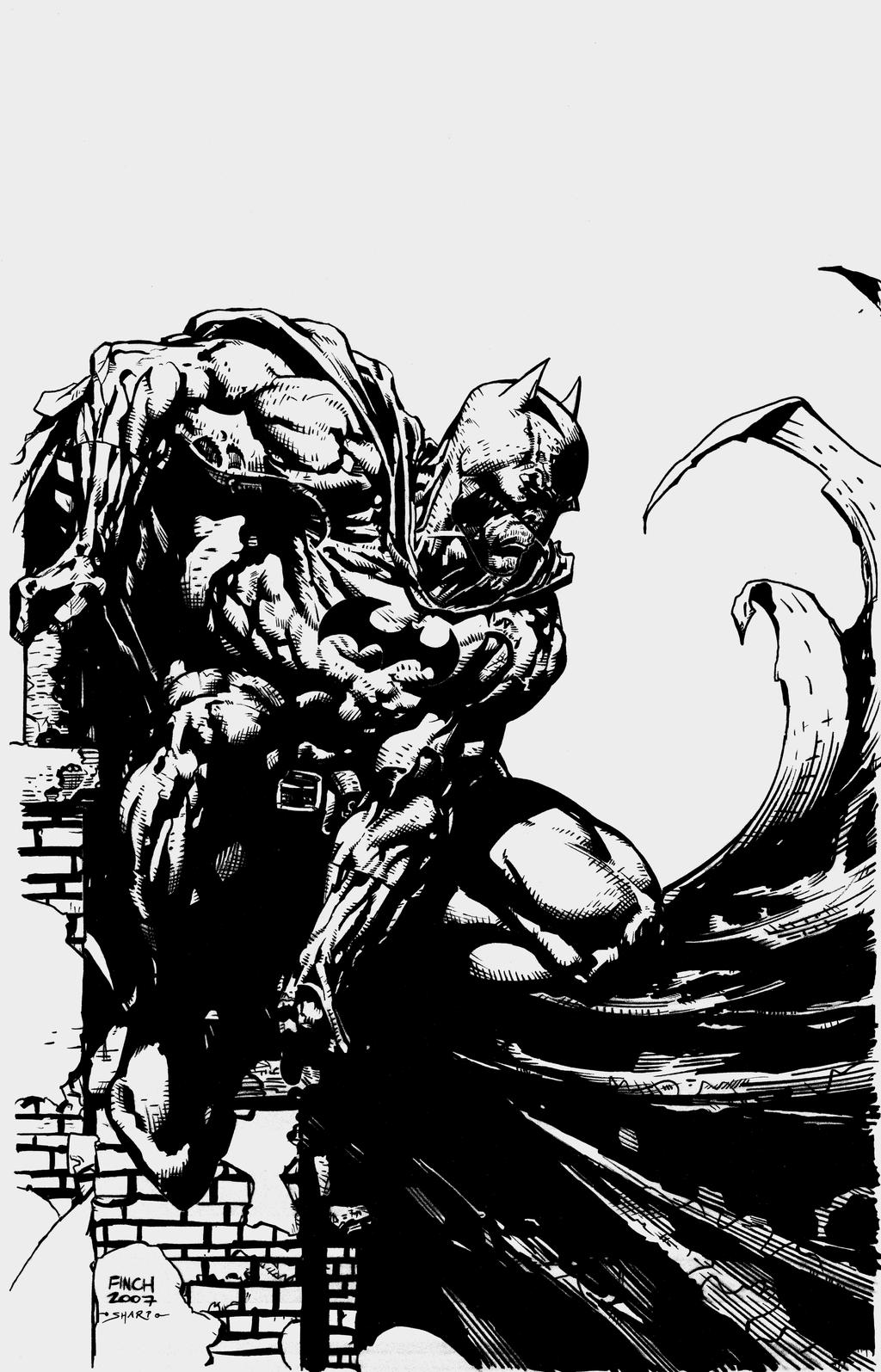 INKING SAMPLE-DAVID FINCH BATMAN by FanBoy67 on DeviantArt