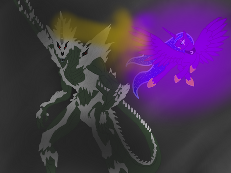 Art Trade-Prince Nightsky vs Monster X