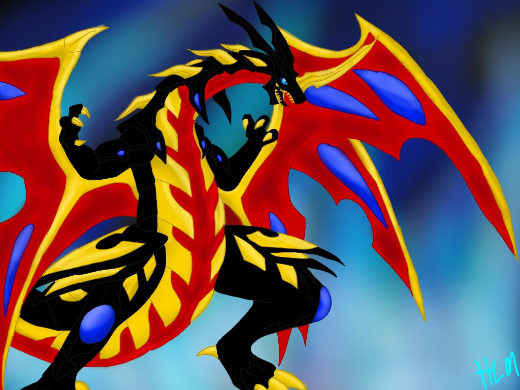 Bakugan: Mega the Ultimate Pyrus Dragonoid by BlackDragon-Studios DeviantArt