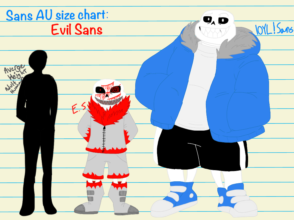 Undertale Sans Au Size Chart Evil Sans By Blackdragon Studios On Deviantart