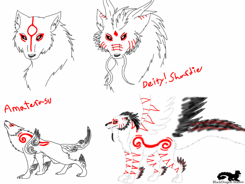 Markings: Amaterasu vs Deity Shardie by BlackDragon-Studios on