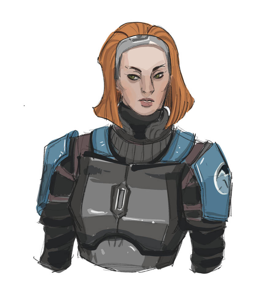 portrait Bo Katan by PrincessUtrom on DeviantArt