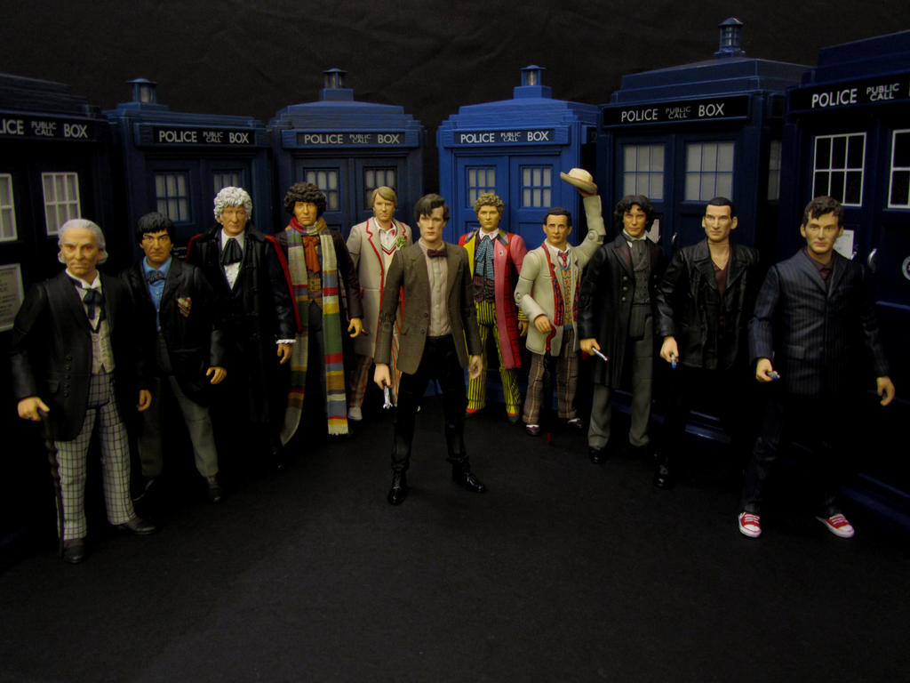 The 11 Doctors By Character Options by Police-Box-Traveler